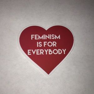 Feminism is for Everybody Heart Sticker